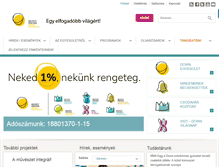 Tablet Screenshot of downegyesulet.hu